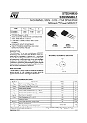DataSheet STD5NM50 pdf